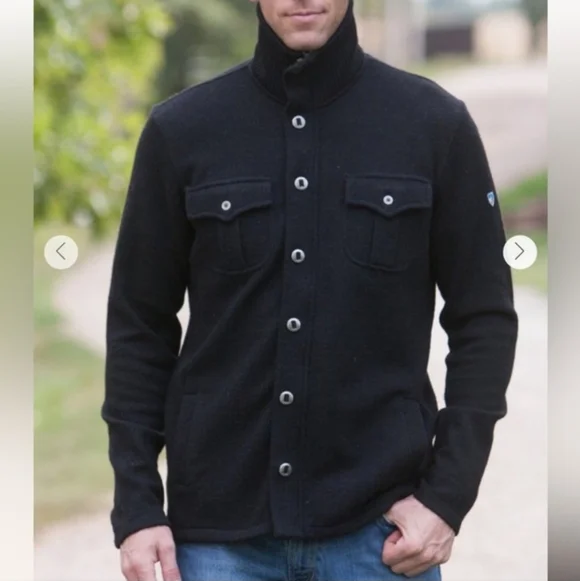 Kuhl Men's Black Zip-Up Sweater - Picture 3 of 9